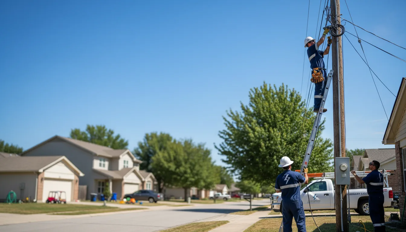 Residential electrician providing installation services in Enterprise, KS